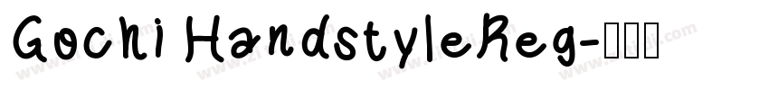 Gochi HandstyleReg字体转换